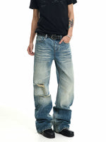 Distressed Baggy Straight Leg Jeans 2