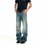 6078252709847,6078252709848,6078252709849,6078252709850,6078252709851, Distressed Baggy Straight Leg Jeans
