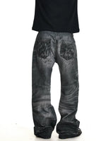 Distressed Baggy Wide-Leg Jeans 3