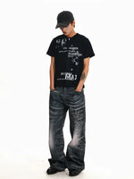 Distressed Baggy Wide-Leg Jeans 4