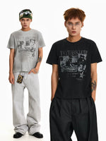 Distressed Boxy Knit T-Shirt 1