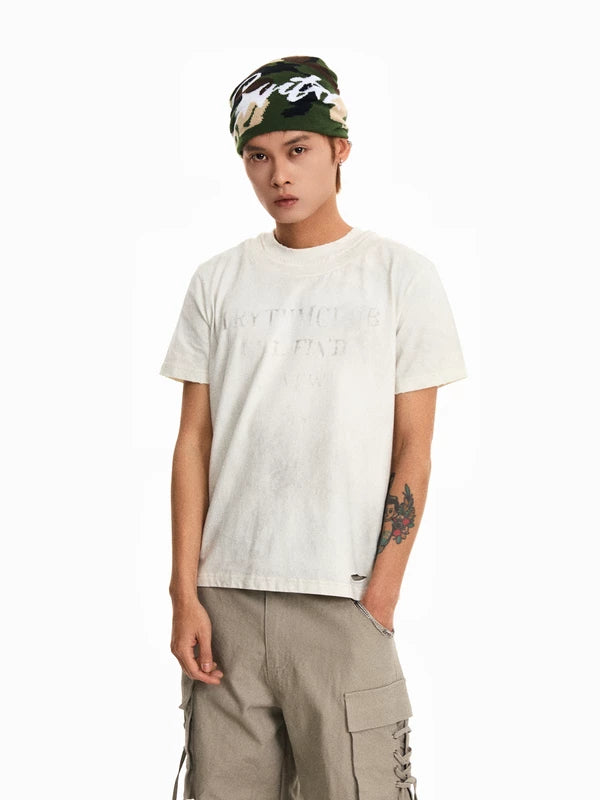 Distressed Boxy Short Sleeve T-Shirt 2