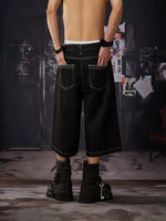 Distressed Button Cropped Jeans 4