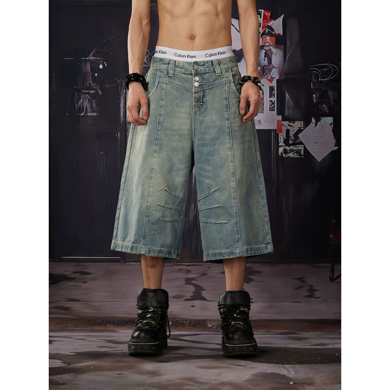 6242248543967,6242248543968,6242248543969,6242248543970, Distressed Button Cropped Jeans