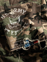 Distressed Camo Double-Layer Cargo Shorts 4