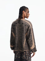 Distressed Camouflage Print Pullover Hoodie 4