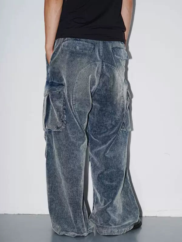 Distressed Corduroy Cargo Pants 5