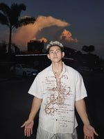 Distressed Cross Print Short Sleeve Shirt 5