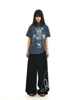 Distressed Cross Print T-Shirt 4