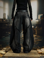 Distressed Deconstructed Loose-Fit Cargo Pants 4