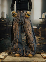 Distressed Deconstructed Loose-Fit Cargo Pants 5