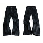 6141456396535,6120312992462,6120312992463,6120312992464,6141456396536, Distressed Deconstructed Patchwork Flared Jeans