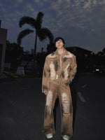 Distressed Denim Jacket and Pants Set 1