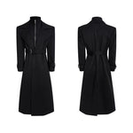 5991375452193,5991375452194,5991375452195,5991375452196,5991375452197, Distressed Faux Suede Padded Trench Coat