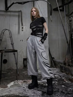 Distressed Flag Print T-Shirt and Pants 4