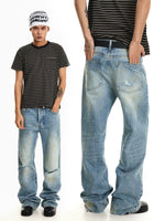 Distressed Flared Baggy Jeans 1
