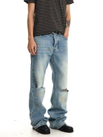 Distressed Flared Baggy Jeans 3