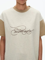 Distressed Floral Embroidery Raglan T-Shirt 4