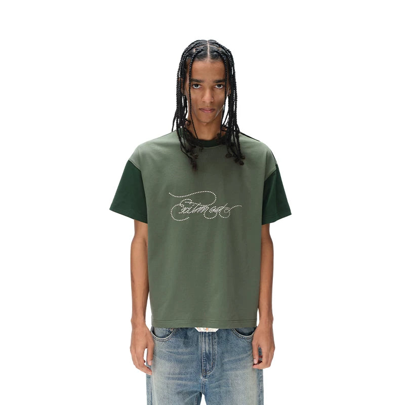6061082817770,6061082817772,6061082817774,6061082817776, Distressed Floral Embroidery Raglan T-Shirt