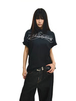 Distressed Gradient Logo Short-Sleeve T-Shirt 2