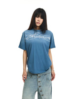 Distressed Gradient Logo Short-Sleeve T-Shirt 3