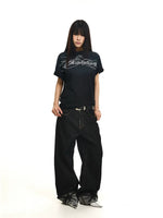 Distressed Gradient Logo Short-Sleeve T-Shirt 4