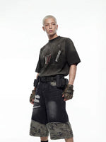 Distressed Graphic Cotton T-Shirt 3