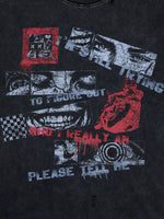 Distressed Graphic Crew Neck T-Shirt 2