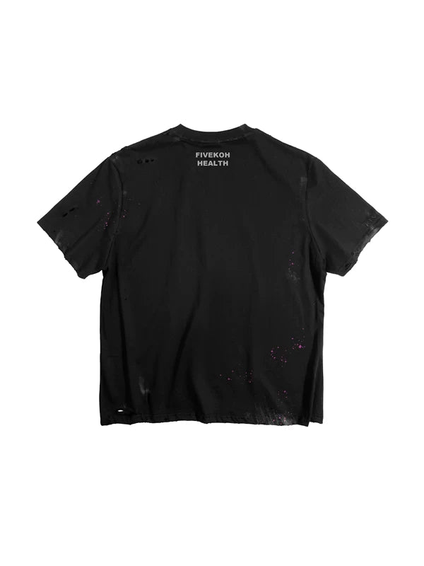 Distressed Graphic Logo T-Shirt 2