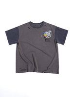 ,6259198266316,6259198266317,6259198266318, Distressed Graphic Pocket T-Shirt