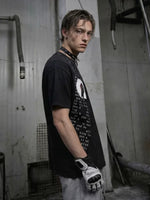 Distressed Graphic Print Cotton T-Shirt 1