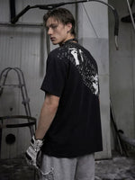 Distressed Graphic Print Cotton T-Shirt 2
