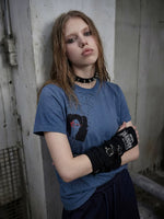 Distressed Graphic Print Cotton T-Shirt 3
