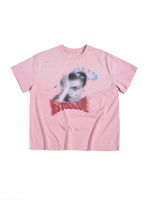 6259195382674,6259195382675,6259195382676, Distressed Graphic Print Crewneck T-Shirt
