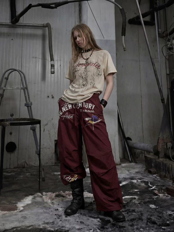 Distressed Graphic Print Short-Sleeve T-Shirt 5