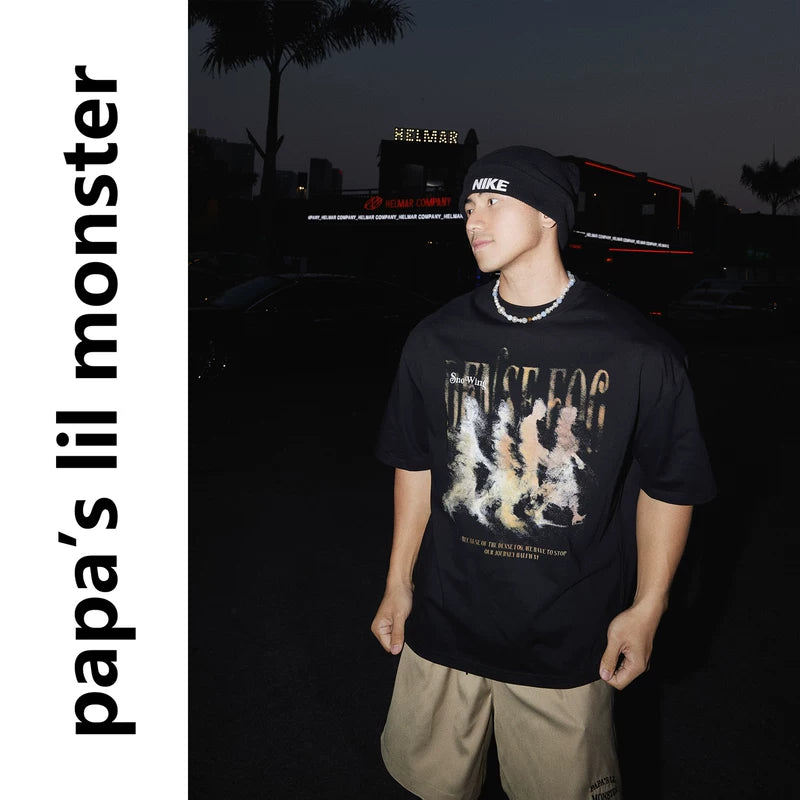 5922237967349,5922237967350,5922237967351, Distressed Graphic Print Short-Sleeve T-Shirt