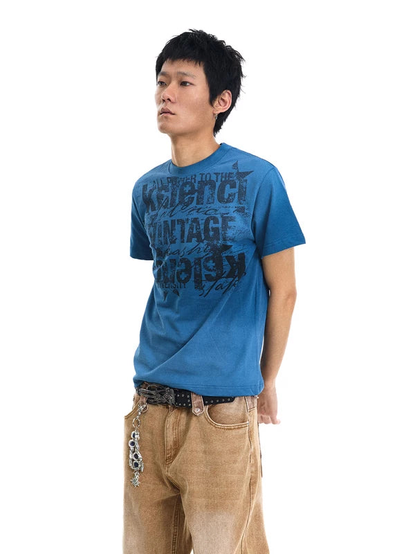 Distressed Graphic Print T-Shirt 3
