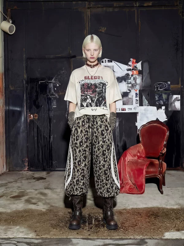 Distressed Graphic Print Vintage Short-Sleeve T-Shirt 4