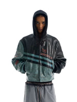 Distressed Heavy-Duty Sport Motorcycle Leather Jacket 3