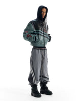 Distressed Heavy-Duty Sport Motorcycle Leather Jacket 4