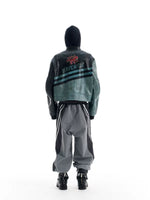 Distressed Heavy-Duty Sport Motorcycle Leather Jacket 5