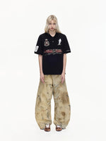 Distressed Heavy Wash Wide-Leg Jeans Pants 5