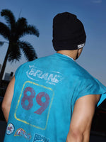 Distressed Heavyweight Cotton Graphic Sleeveless Vest 4