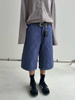 Distressed Knee-Length Logging Work Pants 2