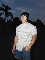 Distressed Letter Print Casual T-Shirt 1