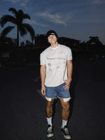 Distressed Letter Print Casual T-Shirt 2
