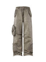 ,5576784809018,5576784809019,5576784809020,5576784809021, Distressed Loose Denim Cargo Pants