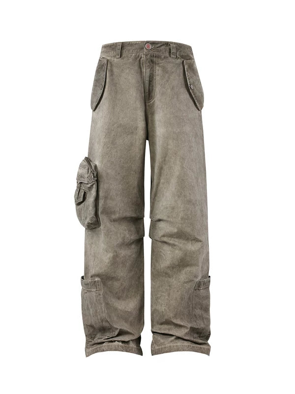 ,5576784809018,5576784809019,5576784809020,5576784809021, Distressed Loose Denim Cargo Pants