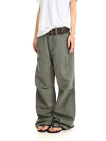 Distressed Loose Straight-Leg Cargo Pants 1