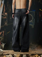 Distressed Loose Straight Leg Denim Pants 3